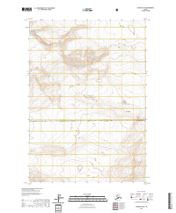 USGS Topographic Map – Valdez B-8 SW