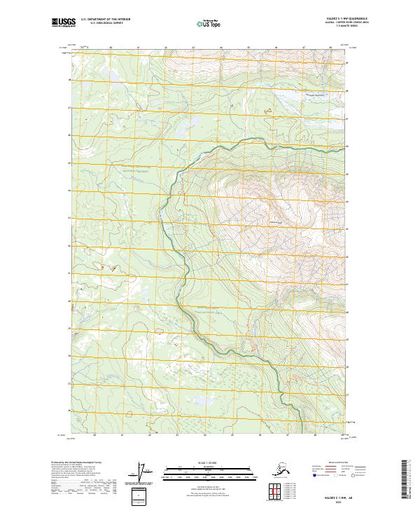 USGS Topographic Map – Valdez C-1 NW
