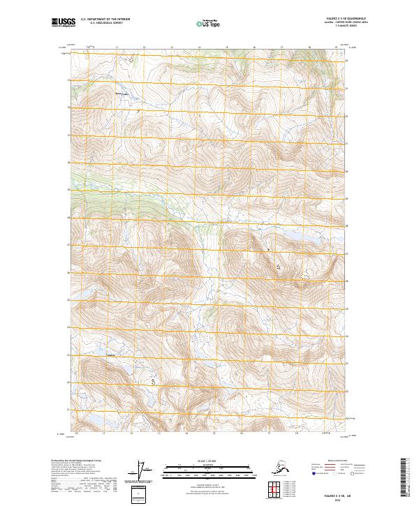 2023 Map of Valdez C-3 SE, 2023 Print