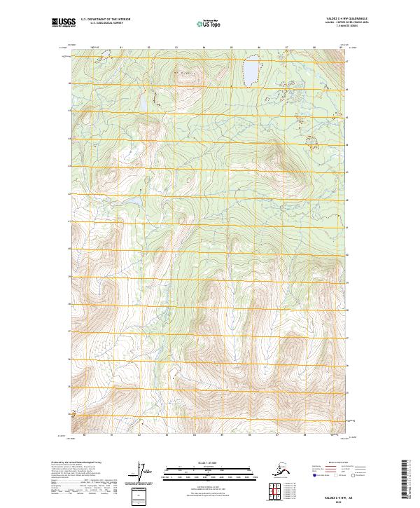 USGS Topographic Map – Valdez C-4 NW
