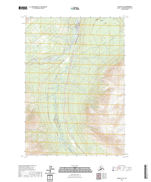 USGS Topographic Map – Valdez C-4 SE