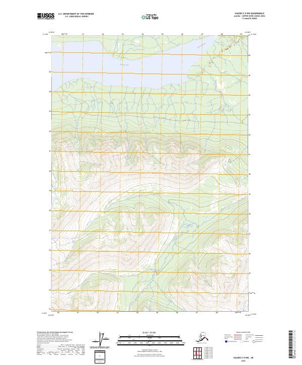 USGS Topographic Map – Valdez C-5 NW