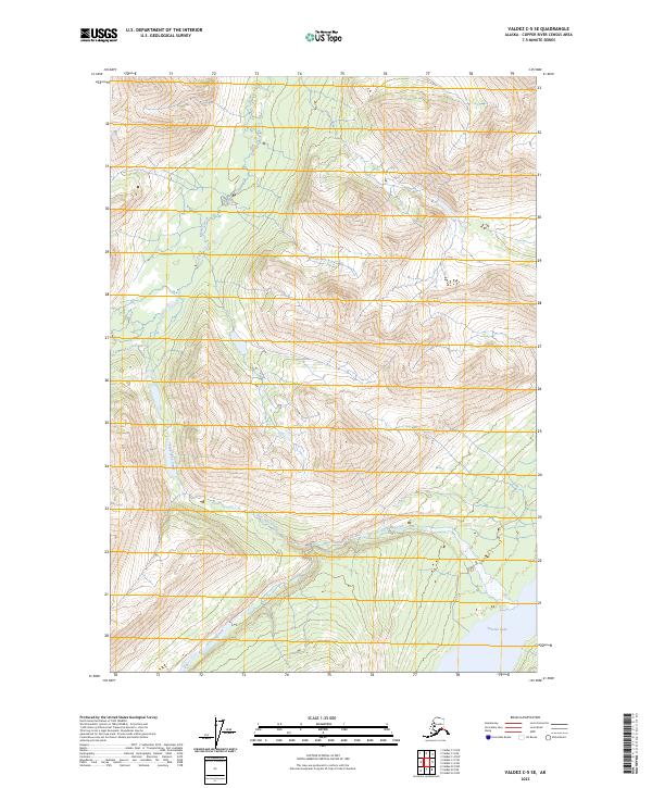 USGS Topographic Map – Valdez C-5 SE