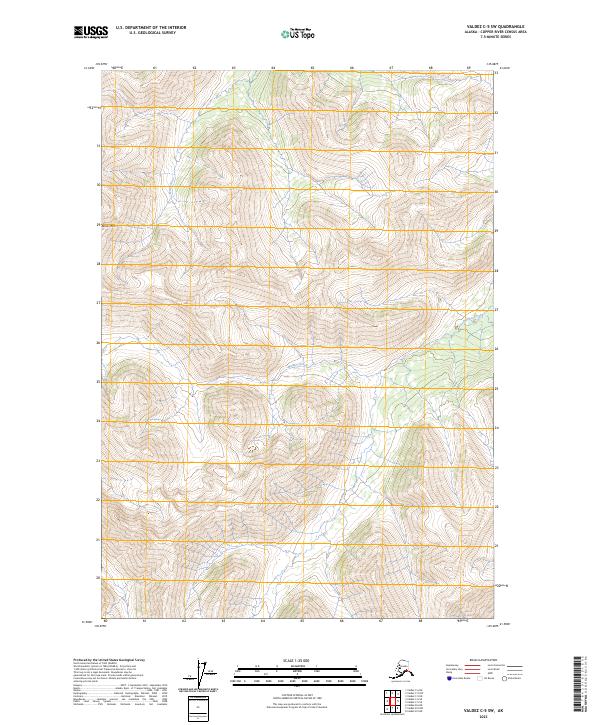 2023 Map of Valdez C-5 SW, 2023 Print