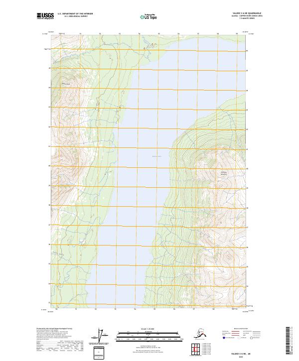 USGS Topographic Map – Valdez C-6 NE