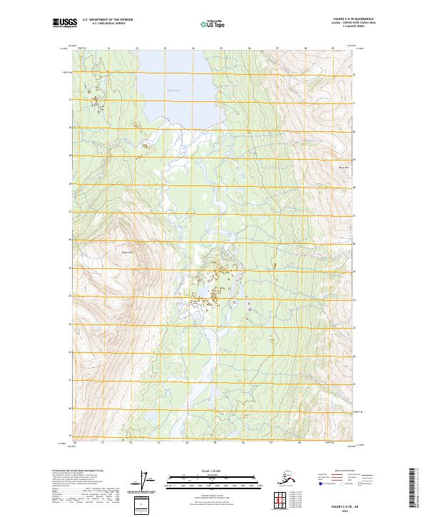 USGS Topographic Map – Valdez C-6 SE