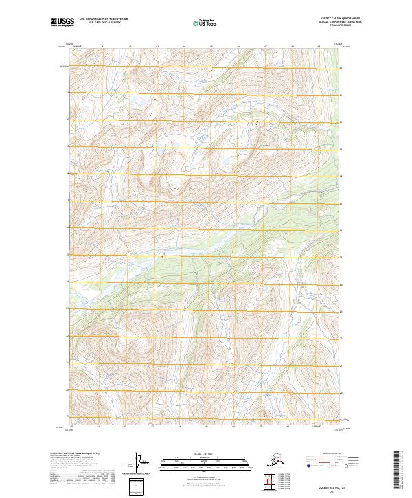 USGS Topographic Map – Valdez C-6 SW