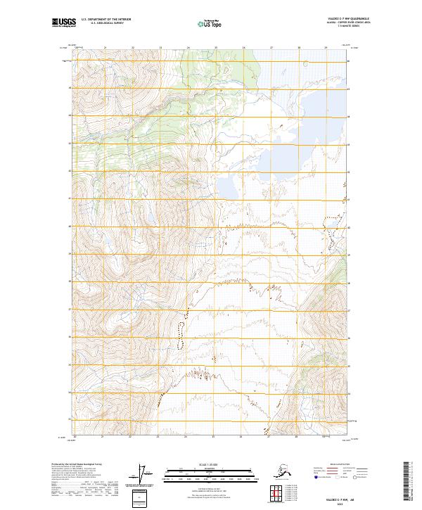 USGS Topographic Map – Valdez C-7 NW