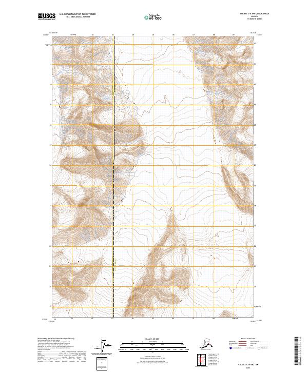 USGS Topographic Map – Valdez C-8 SW