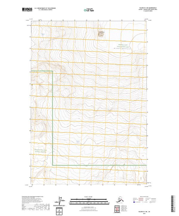 USGS Topographic Map – Valdez D-1 NE