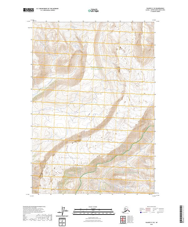 USGS Topographic Map – Valdez D-1 SE