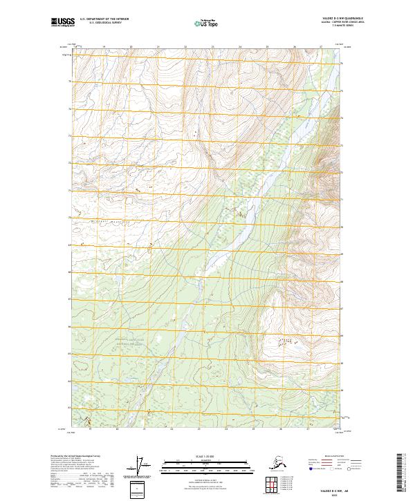 2023 Map of Valdez D-2 NW, 2023 Print