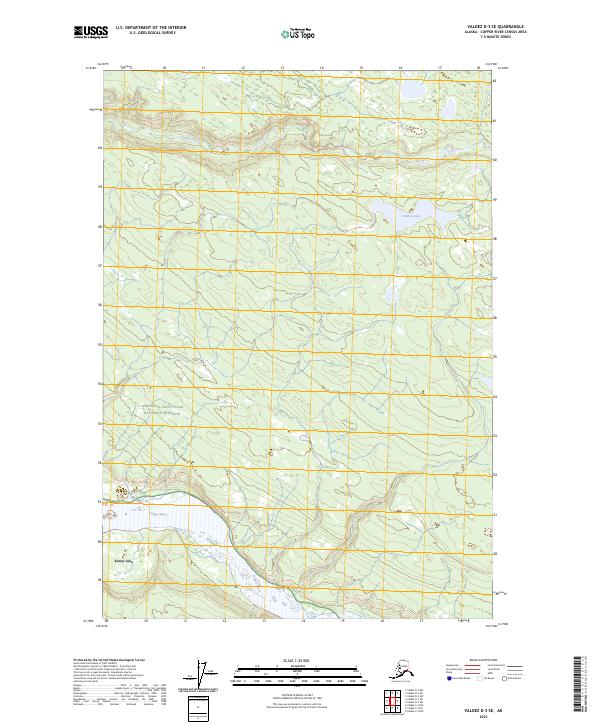 USGS Topographic Map – Valdez D-3 SE