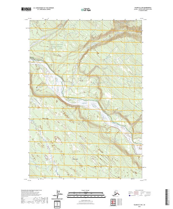 USGS Topographic Map – Valdez D-3 SW