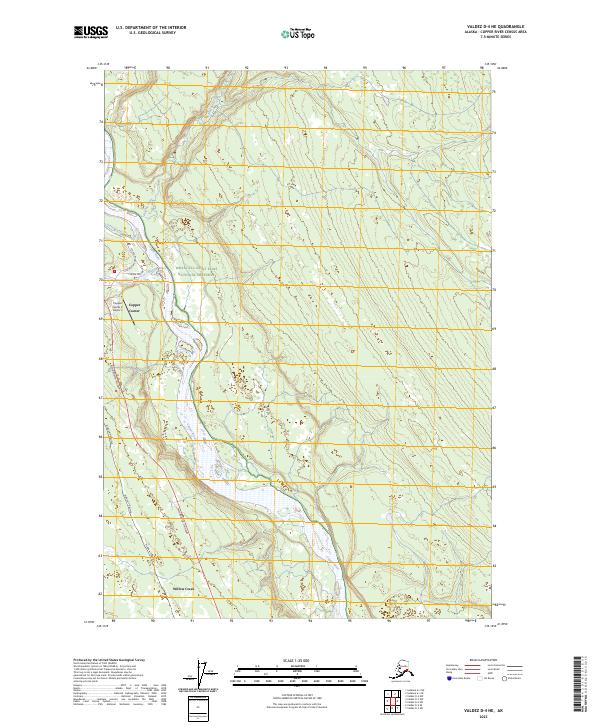 USGS Topographic Map – Valdez D-4 NE