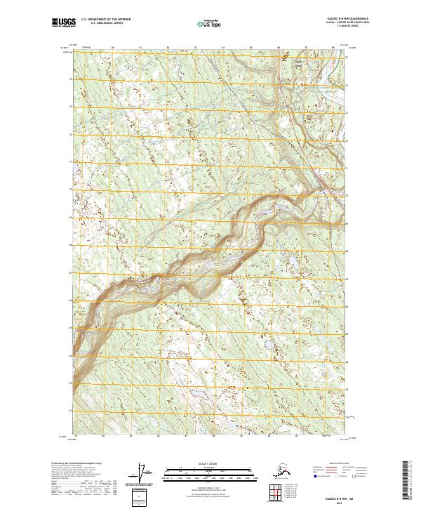USGS Topographic Map – Valdez D-4 NW