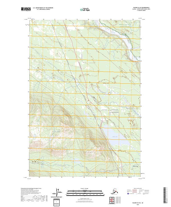 USGS Topographic Map – Valdez D-4 SE