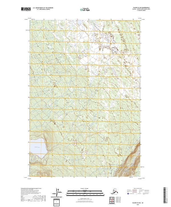 USGS Topographic Map – Valdez D-5 NE