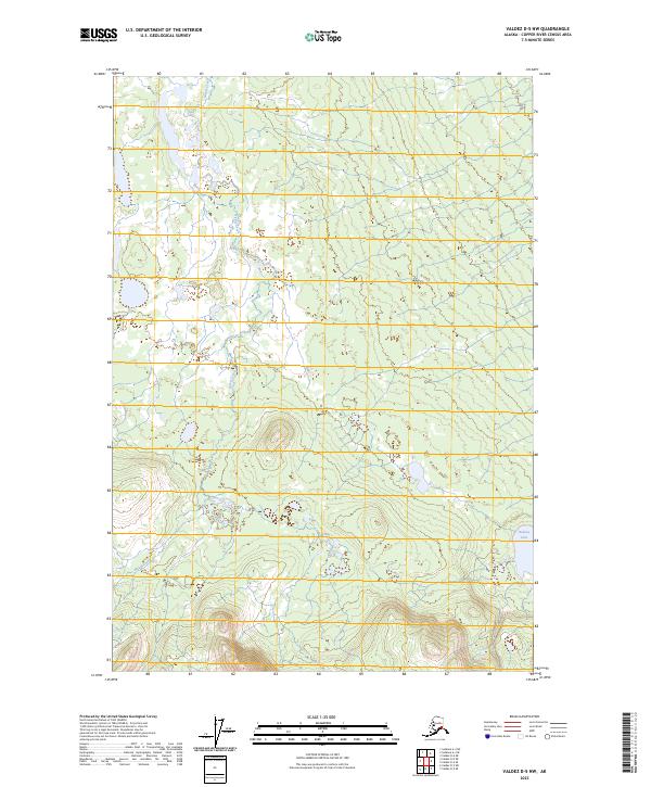USGS Topographic Map – Valdez D-5 NW