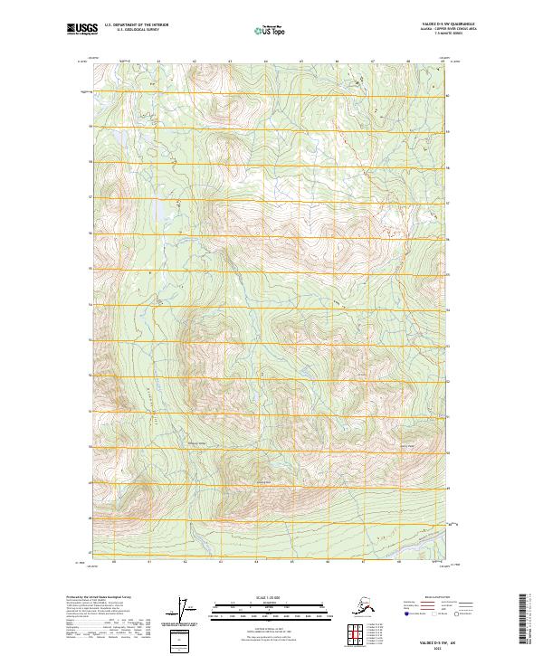 USGS Topographic Map – Valdez D-5 SW