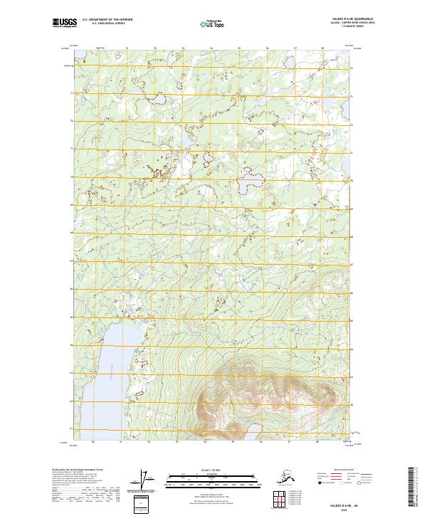 USGS Topographic Map – Valdez D-6 NE
