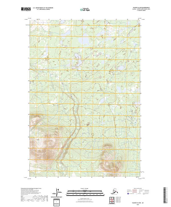 2023 Map of Valdez D-6 NW, 2023 Print