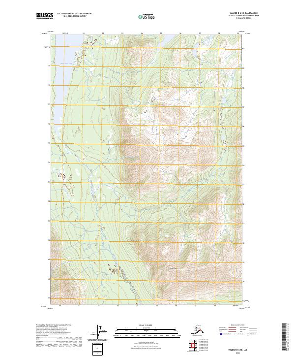 USGS Topographic Map – Valdez D-6 SE