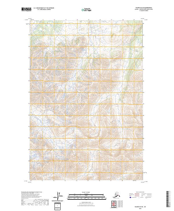 2023 Map of Valdez D-8 SE, 2023 Print