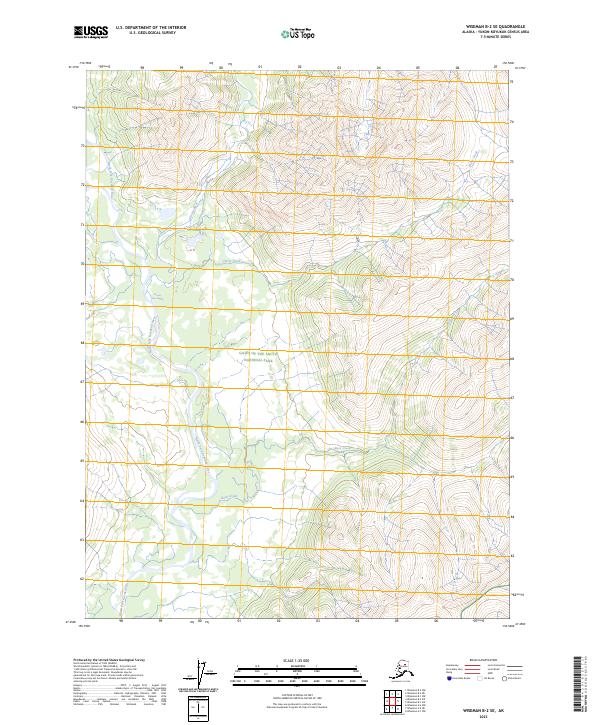 USGS Topographic Map – Wiseman B-2 SE