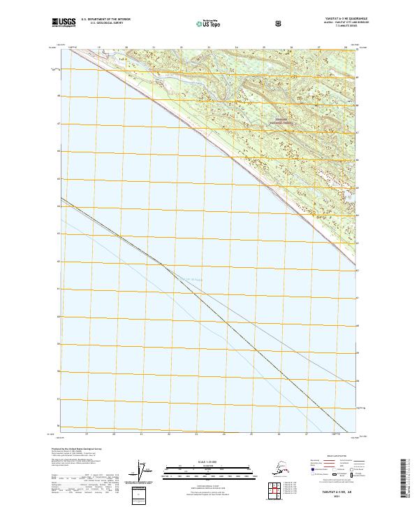 USGS Topographic Map – Yakutat A-3 NE