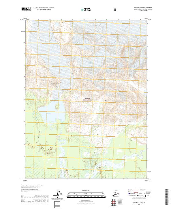 USGS Topographic Map – Yakutat B-2 SW