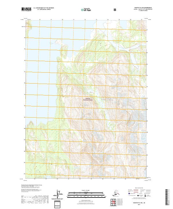 USGS Topographic Map – Yakutat B-3 NE
