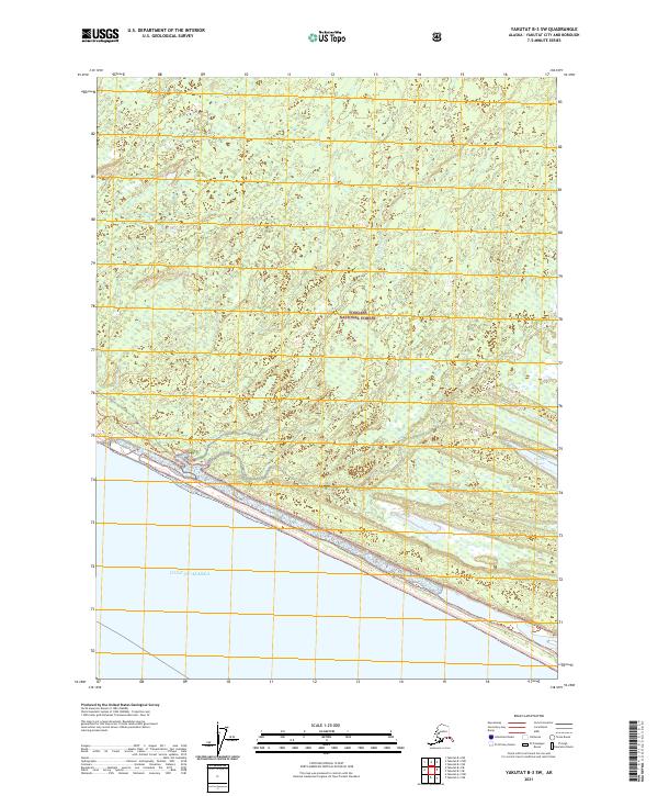 USGS Topographic Map – Yakutat B-3 SW