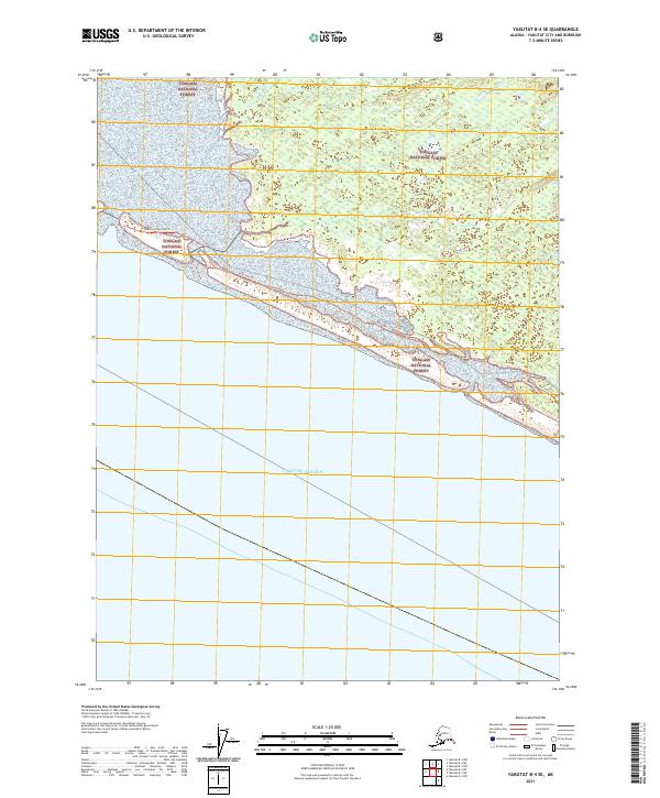 USGS Topographic Map – Yakutat B-4 SE