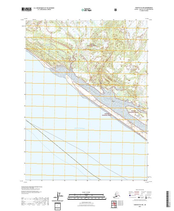 USGS Topographic Map – Yakutat B-5 NE