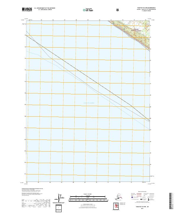 2021 Map of Yakutat B-5 NW, 2021 Print