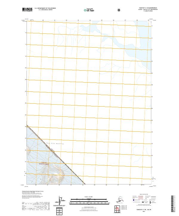 2021 Map of Yakutat C-1 SE, 2021 Print