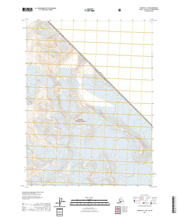 2021 Map of Yakutat C-1 SW, 2021 Print