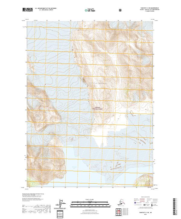 2021 Map of Yakutat C-3 SE, 2021 Print
