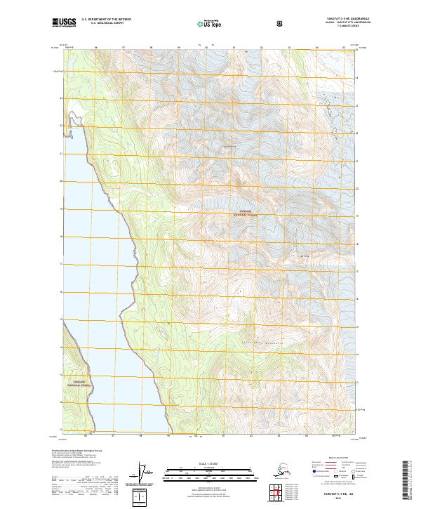 USGS Topographic Map – Yakutat C-4 NE