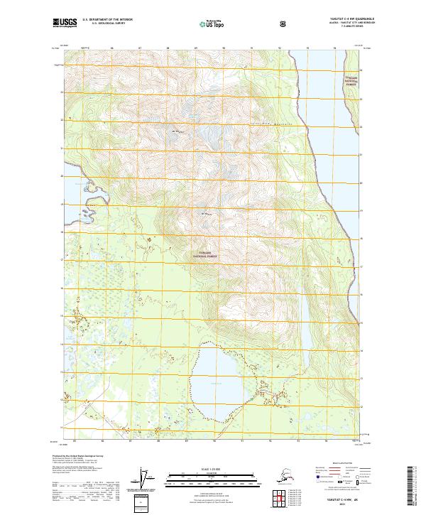USGS Topographic Map – Yakutat C-4 NW