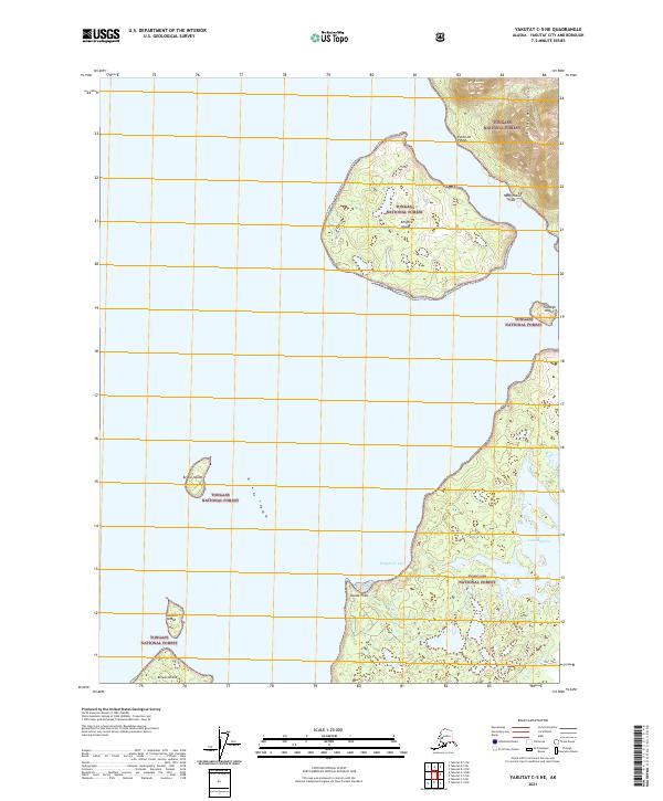USGS Topographic Map – Yakutat C-5 NE