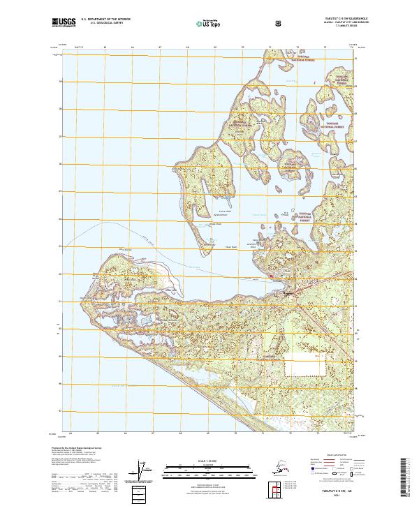 USGS Topographic Map – Yakutat C-5 SW