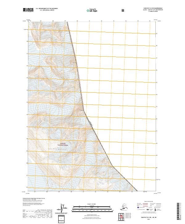 USGS Topographic Map – Yakutat D-2 SW