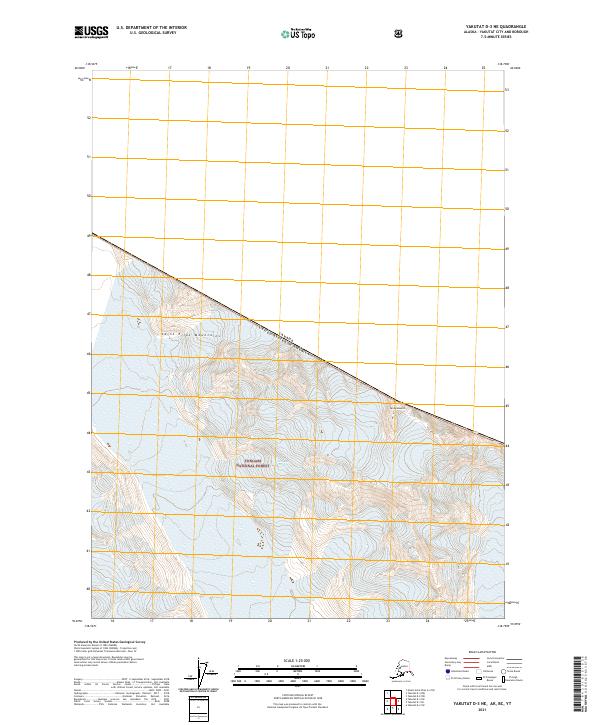 USGS Topographic Map – Yakutat D-3 NE