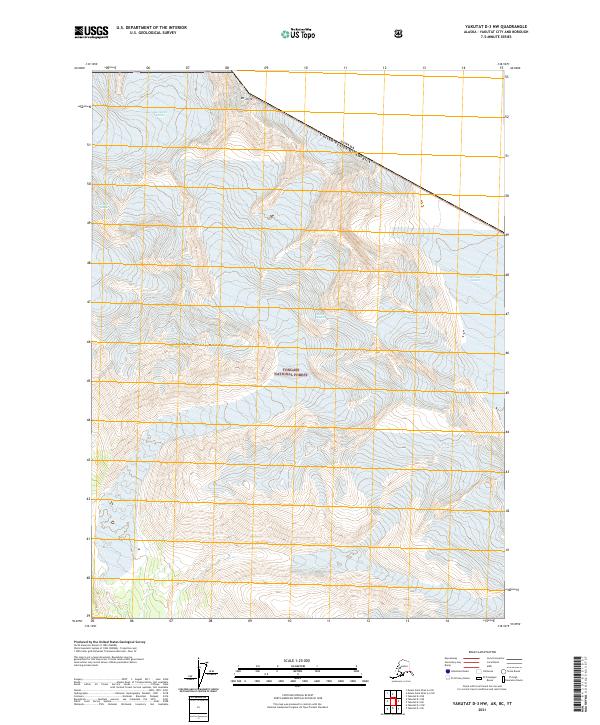 USGS Topographic Map – Yakutat D-3 NW