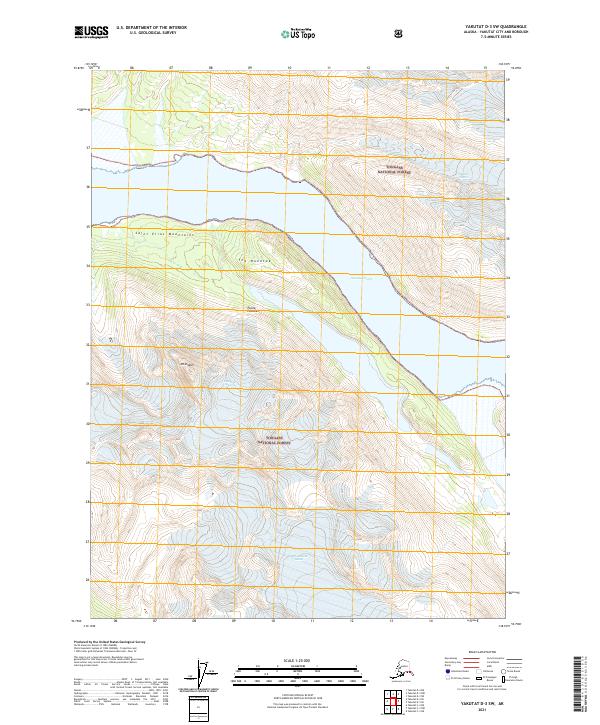 USGS Topographic Map – Yakutat D-3 SW