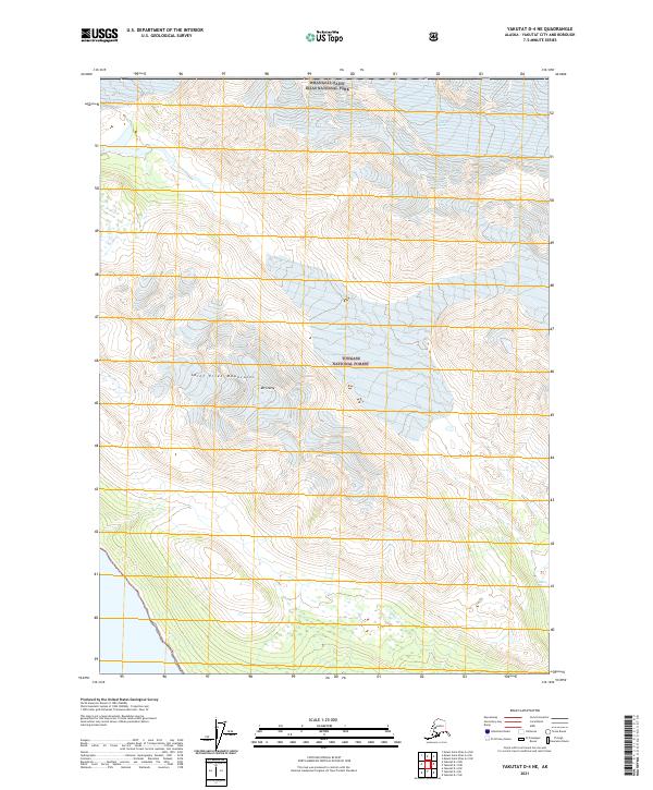 USGS Topographic Map – Yakutat D-4 NE