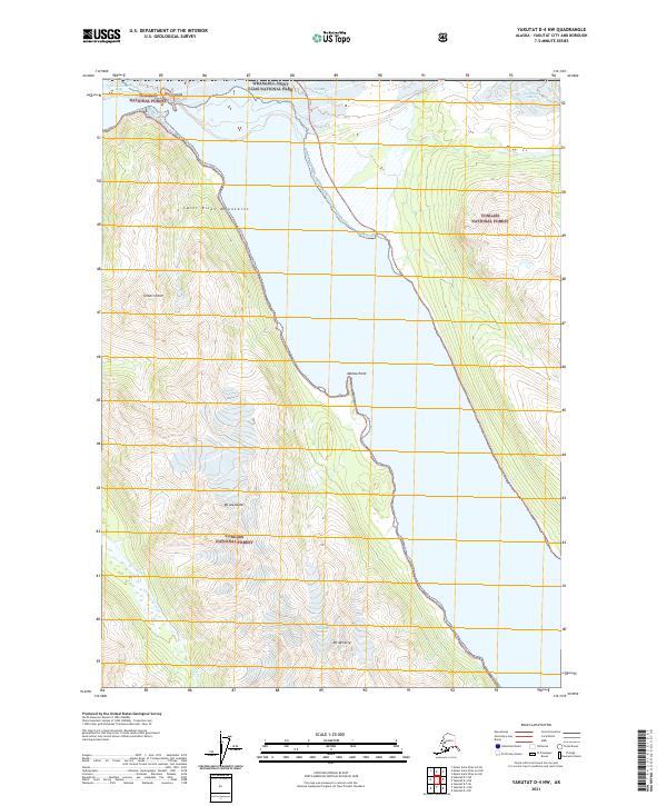USGS Topographic Map – Yakutat D-4 NW
