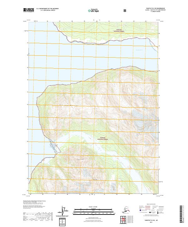USGS Topographic Map – Yakutat D-4 SE